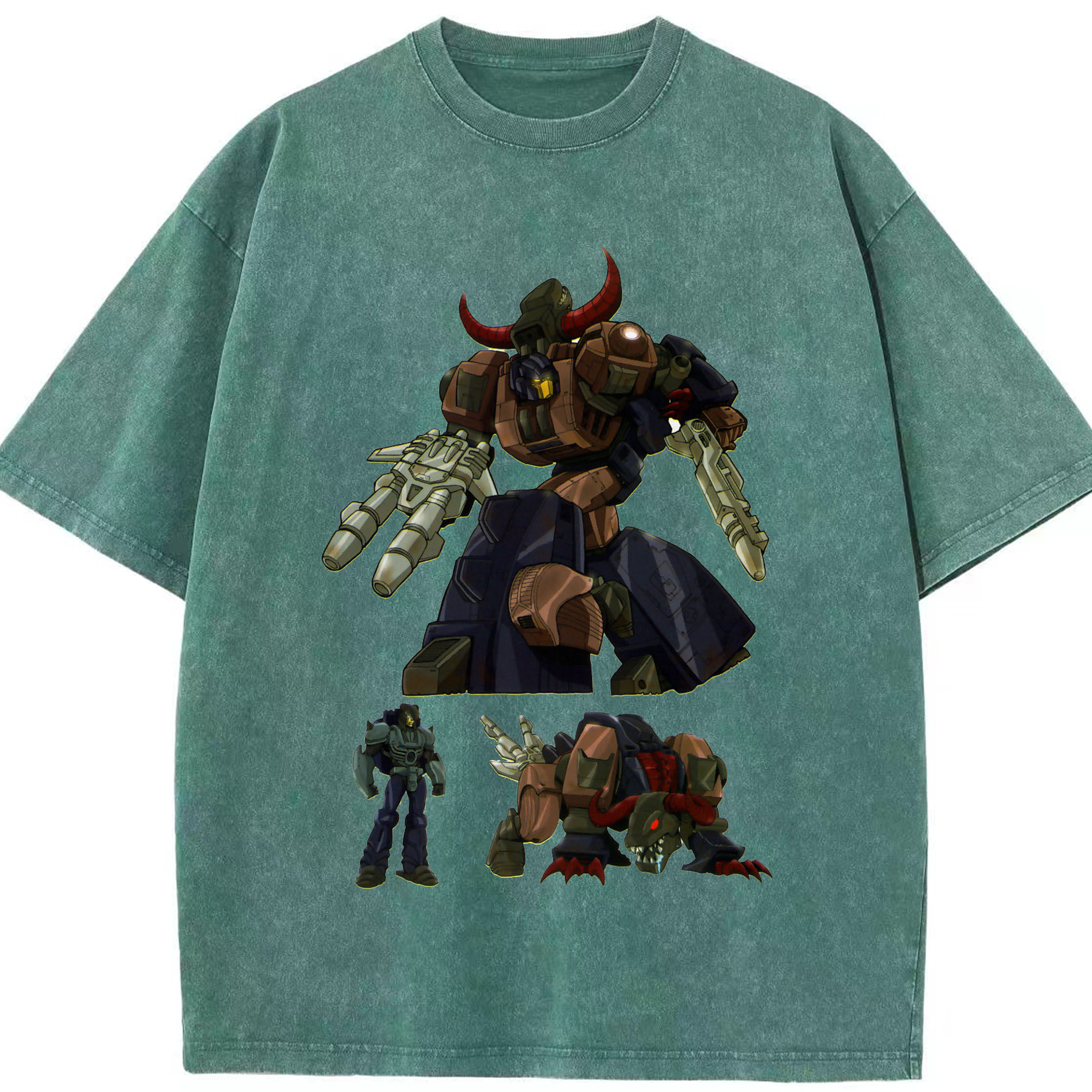（画像用）  綿100% ヴィンテージ風 半袖Tシャツ（フロントプリント）